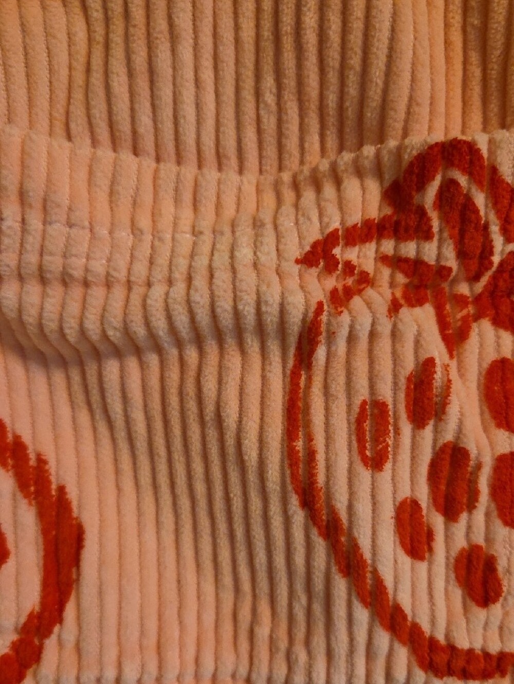 Big Bud Press Pink Corduroy Sailor Jacket with Hand Stamped Red Strawberry Print - Picture 5 of 6